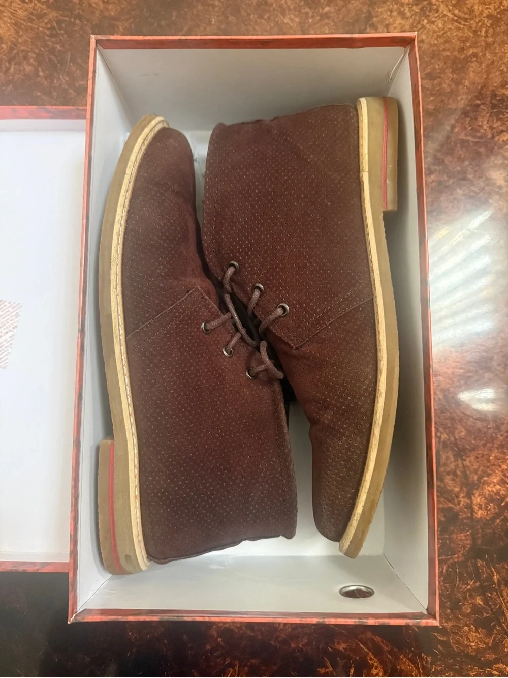 Men's Brown Suede Desert Boots